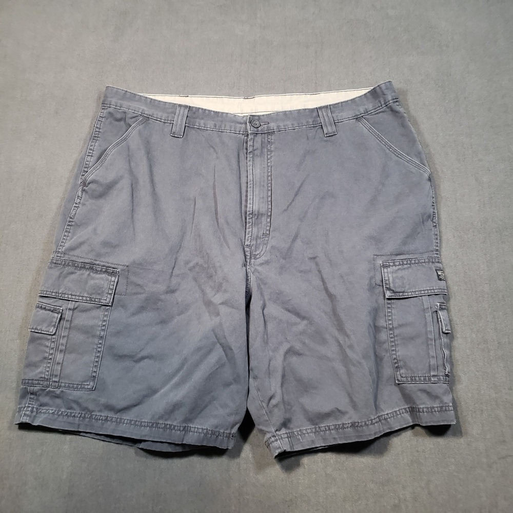 Wrangler Cargo Shorts Mens 42 Gray Authentics Cotton Twill‎ Utility Casual